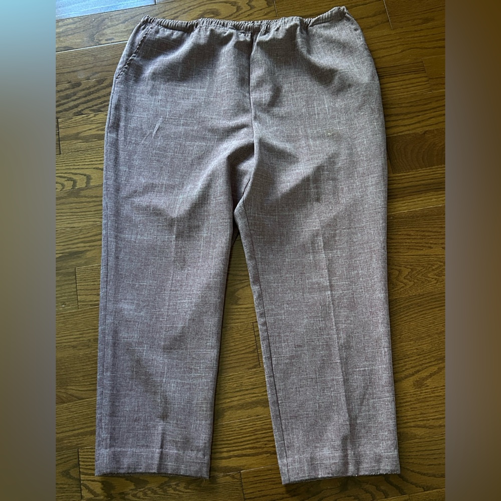 Women Vintage purple blend Pull On Pants May fit Sz XL